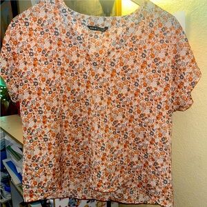 Cute floral light top